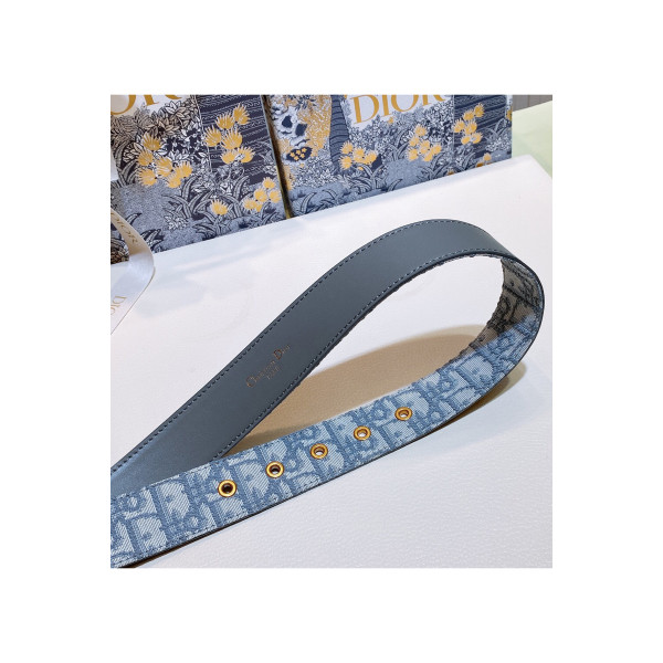 Christian Dior, Unisex Belt, Blue