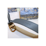 Christian Dior, Unisex Belt, Blue
