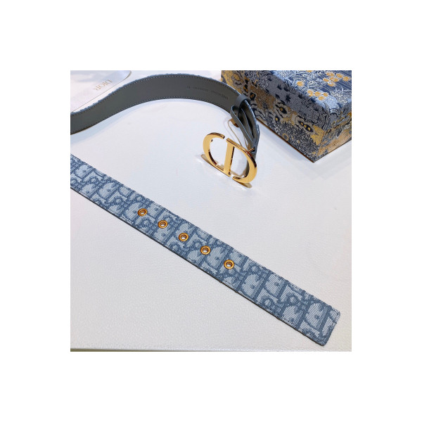 Christian Dior, Unisex Belt, Blue