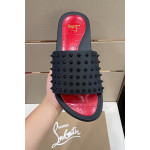 Christian Louboutin, Men's Slipper, Black