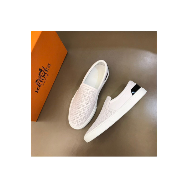 Hermes, Men's Loafer, White