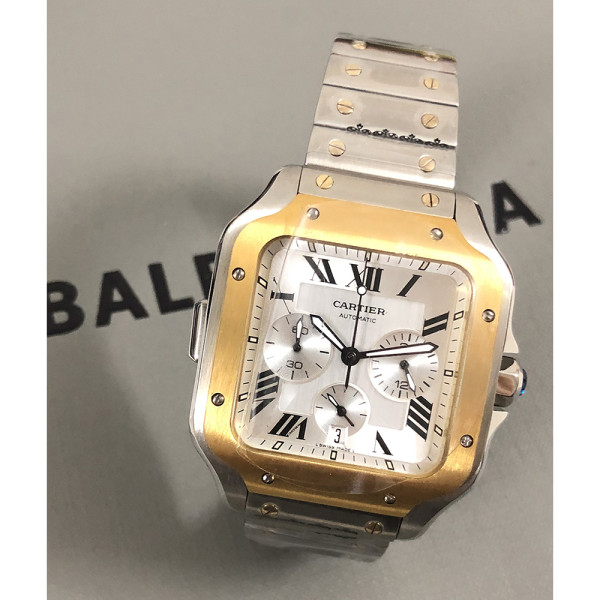 Cartier, Men's Watch, Gold Silver, 42 MM