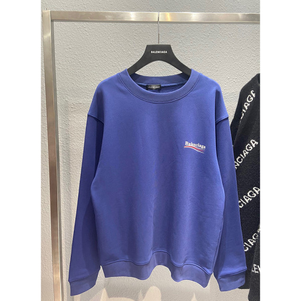 Balenciaga, Men's Pullover, Blue