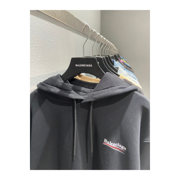 Balenciaga, Men's Hoodie, Black