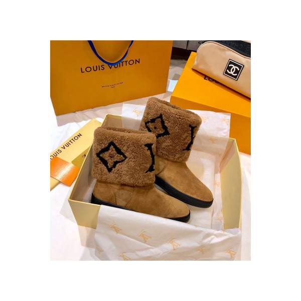 Louis Vuitton, Women's Boot, Brown