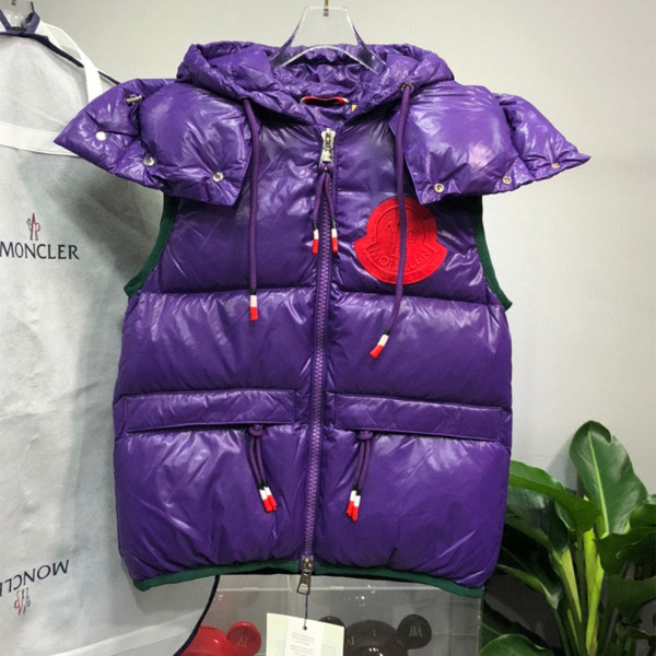 Moncler, Men's Vest, Purple