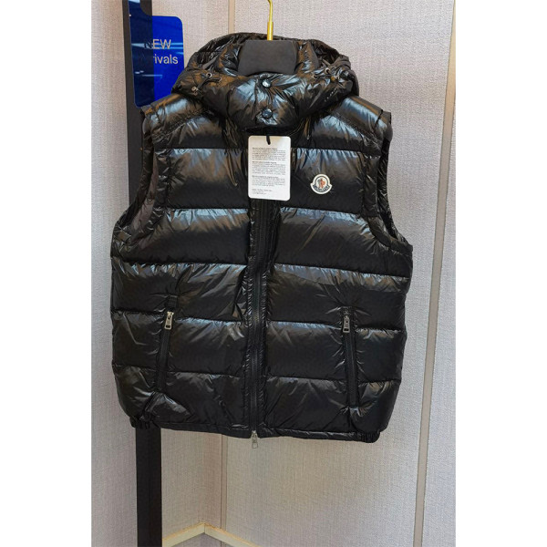 Moncler, Men's Vest, Black