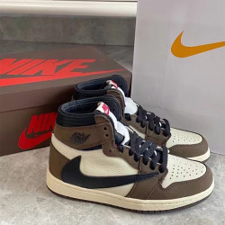 Nike, Travis Scott x Air Jordan, Women's Sneaker, Brown