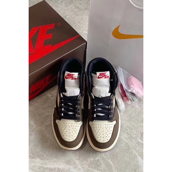 Nike, Travis Scott x Air Jordan, Women's Sneaker, Brown