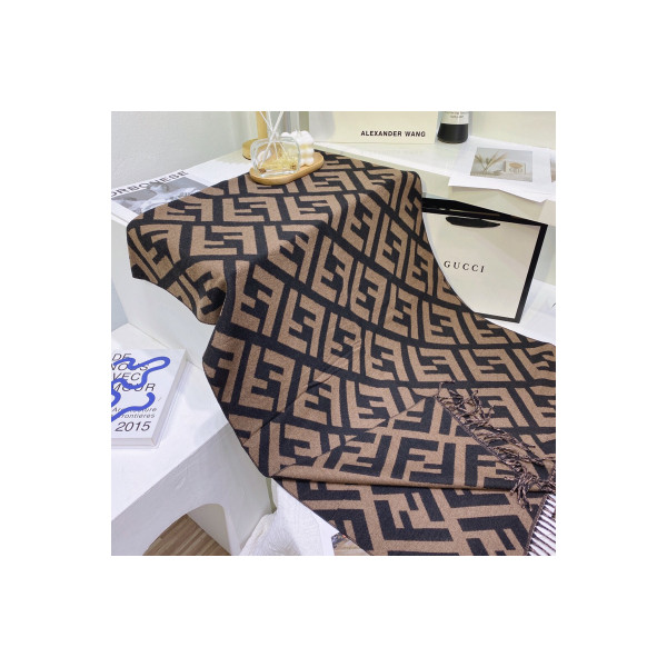 Fendi, Women's Scarve, Brown