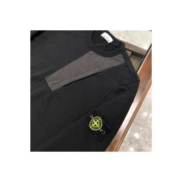 Stone Island, Men's Pullover, Black