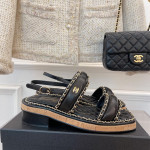 Chanel, Women's Sandal, Black