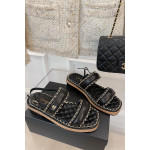 Chanel, Women's Sandal, Black
