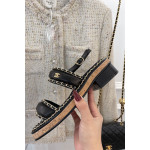 Chanel, Women's Sandal, Black