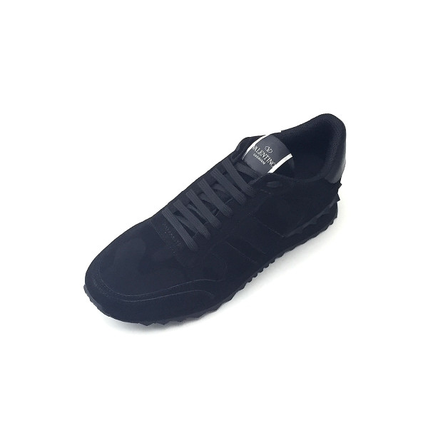 Valentino, Dames Sneakers, Zwart Suède