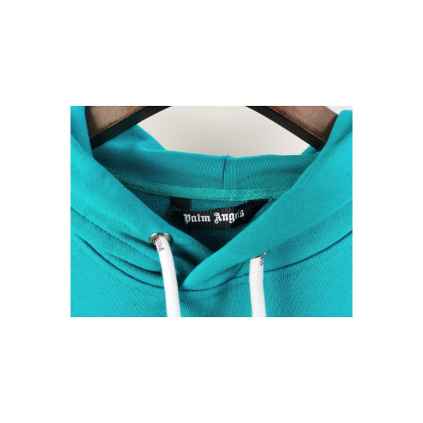 Palm Angels, Men's Hoodie, Turquoise