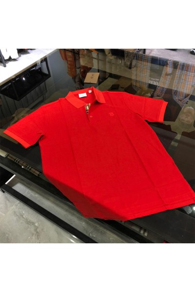 Burberry, Men's Polo, Red