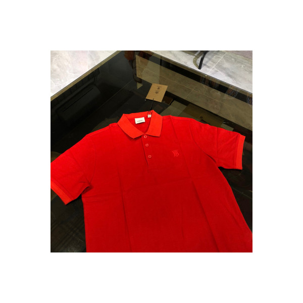 Burberry, Men's Polo, Red