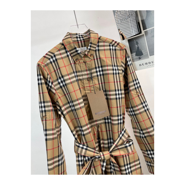 Burberry, Women's Dress, Camel