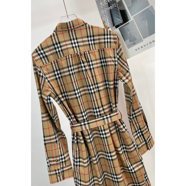 Burberry, Women's Dress, Camel