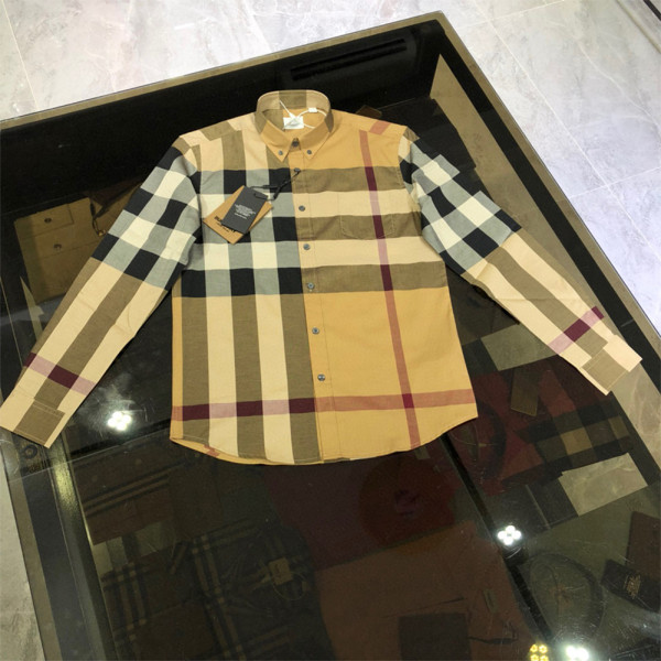 Burberry, Men's Shirt, Camel