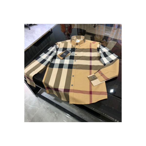 Burberry, Men's Shirt, Camel