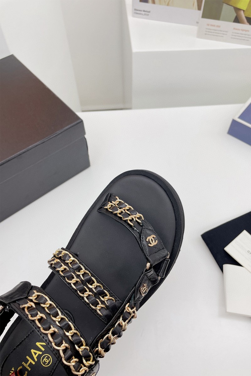Chanel, Women's Sandal, Black