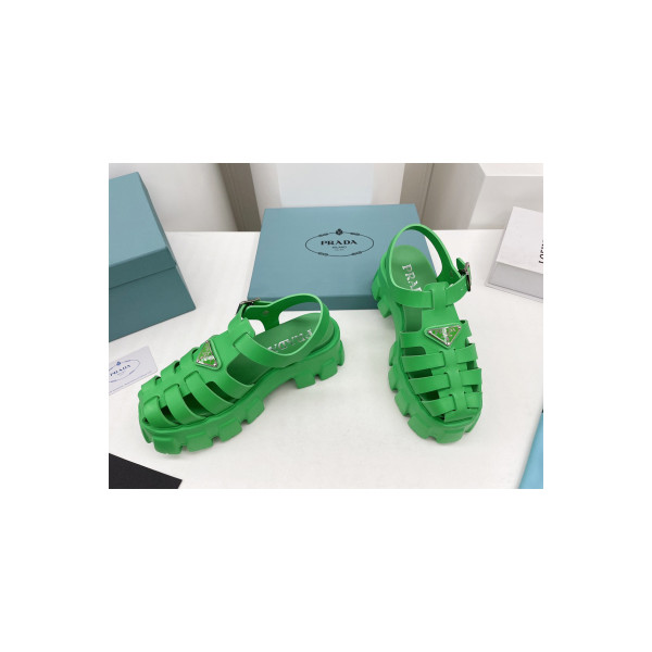 Prada, Women's Sandal, Green