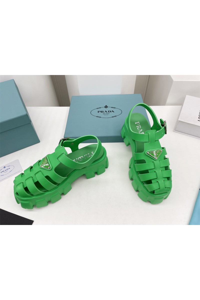 Prada, Women's Sandal, Green