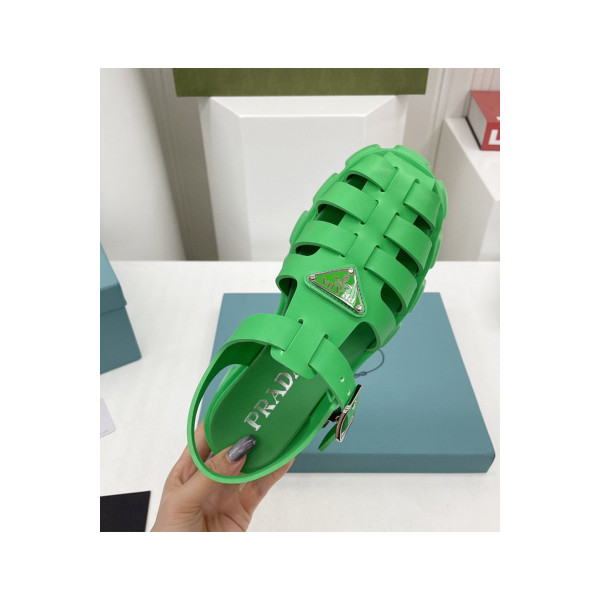 Prada, Women's Sandal, Green