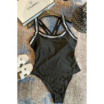 Chanel, Women's Swimsuit, Black