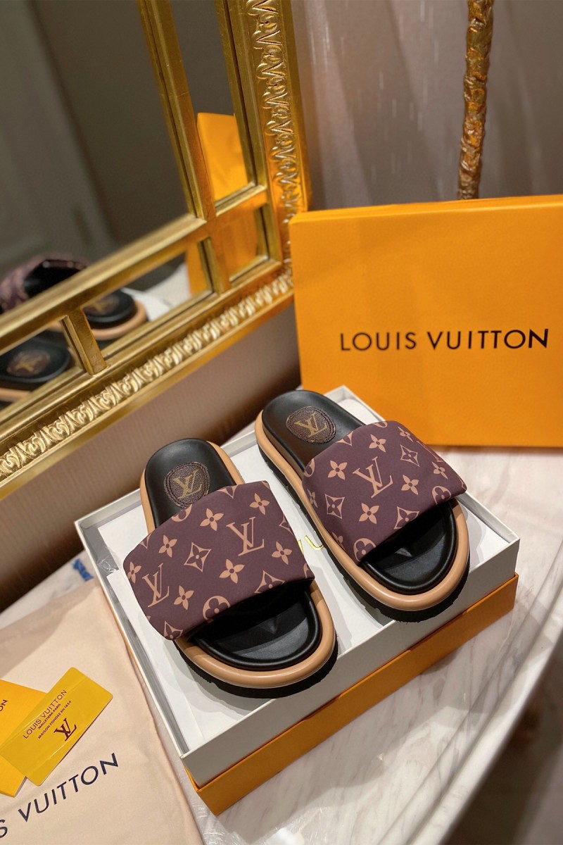 Louis Vuitton, Women's Slipper, Brown