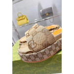 Gucci, Women's Slipper, Brown
