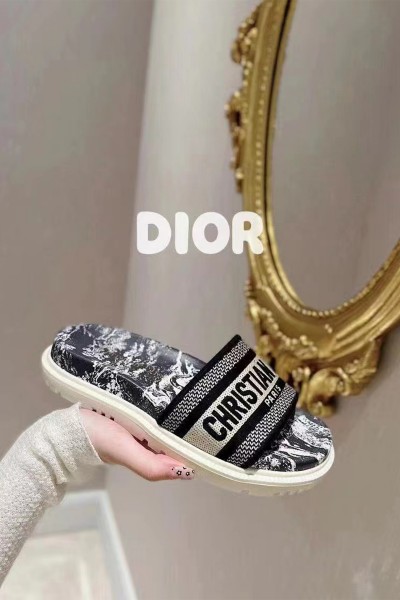 Christian Dior, Women's Slipper, Navy