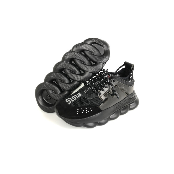 Versace, Chain Reaction, Women's Senaker, Black