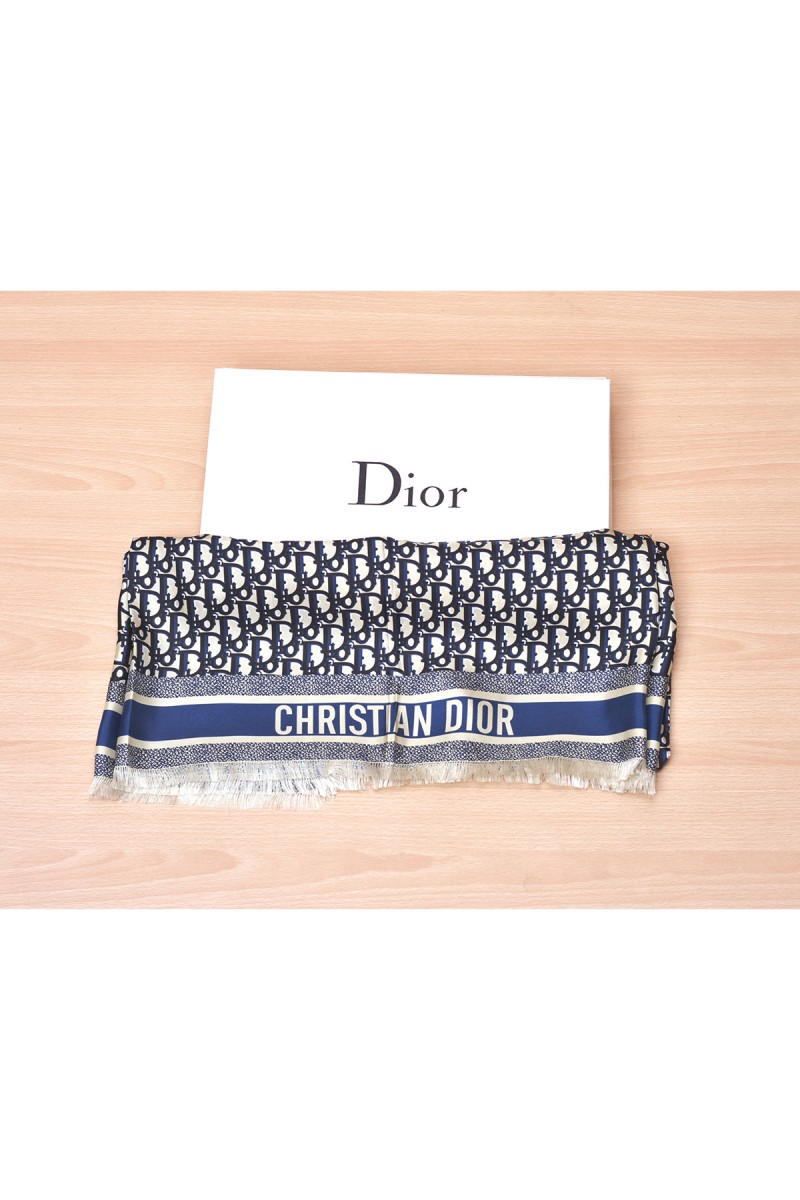 Christian Dior, Unisex Scarf, Blue