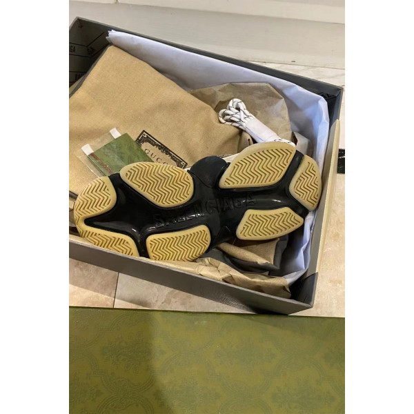 Balenciaga x Gucci, Triple S, Women's Sneaker, Brown