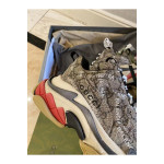 Balenciaga x Gucci, Triple S, Women's Sneaker, Brown