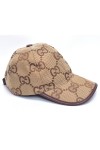 Gucci, Unisex Hat, Brown Logo Print