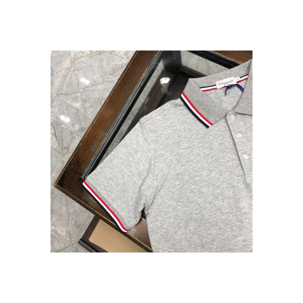 Moncler, Men's Polo, Grey