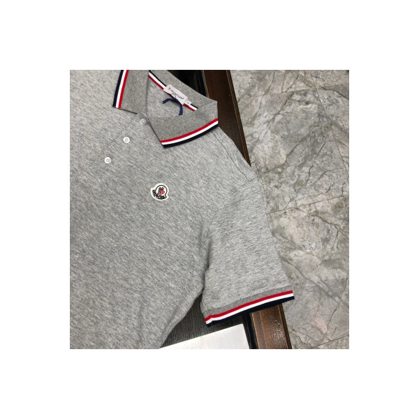 Moncler, Men's Polo, Grey