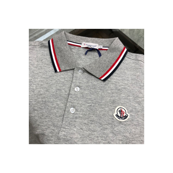 Moncler, Men's Polo, Grey