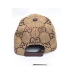Gucci, Unisex Hat, Big Logo, Brown