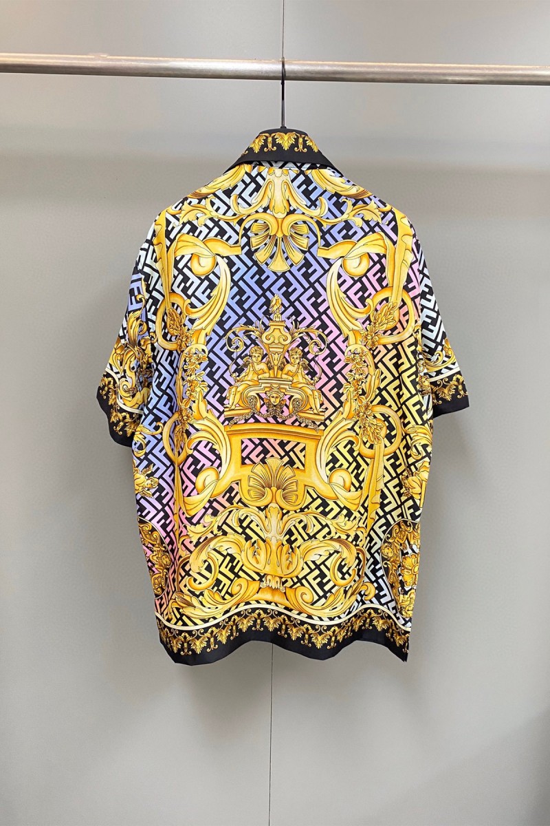 Fendi x Versace, Men's Shirt, Colorful