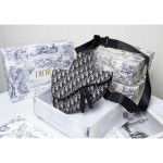 Christian Dior, Saddle, Unisex Bag, Black