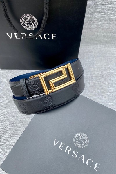 Versace, Men's Belt, Black