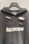 Balenciaga, Men's Hoodie, Black