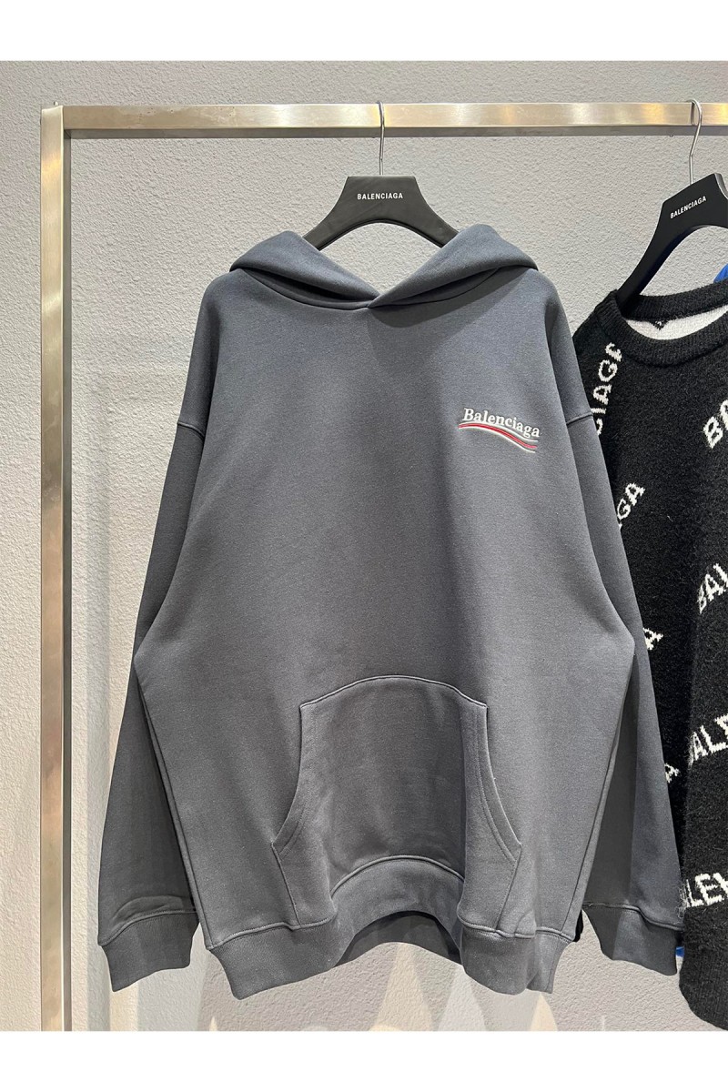 Balenciaga, Men's Hoodie, Black