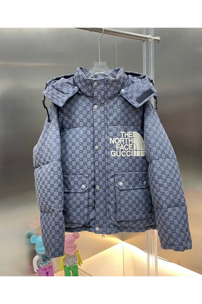 Gucci xThe North Face, Men's Jacket, Blue