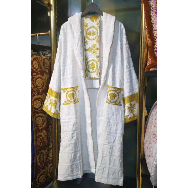 Versace, Unisex Bathrobe, White